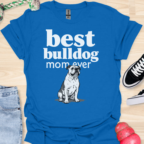 Best bulldog mom ever - V7 - Elegant Pattern T-Shirt